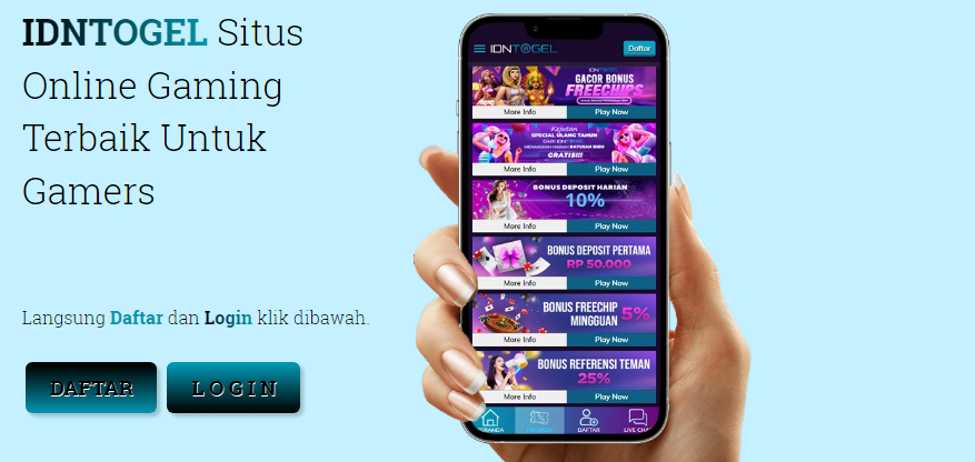 Togel Slots Gacor IDNTogel: Dapatkan Peruntungan!